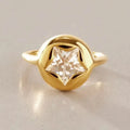 KIKA Classic Star Shape Zircon Rings For Women Minimalist 18K Gold PVD Plated Stainless Steel Rings Party Fashion Jewelry Gift