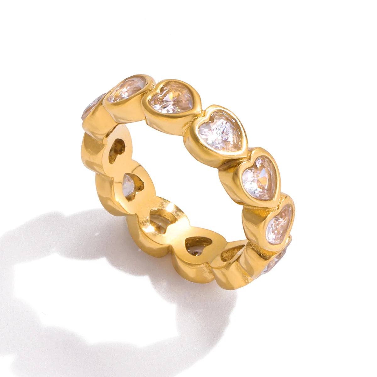 Water Drop shaped Sparkling Ring