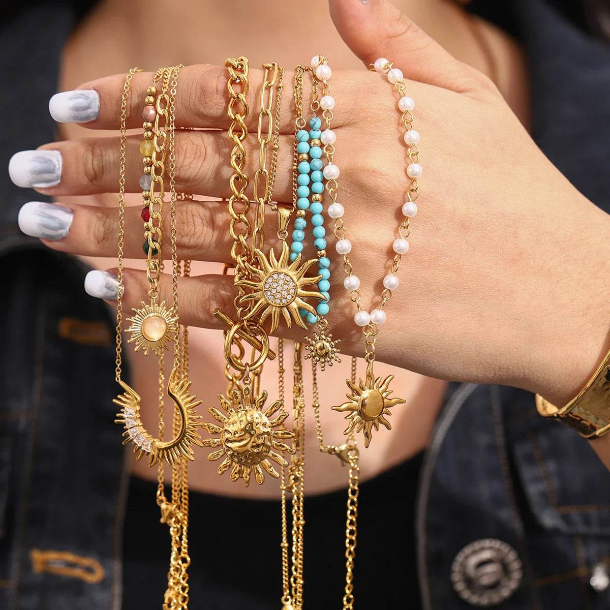 Dainty Sunburst Necklace Sunshine