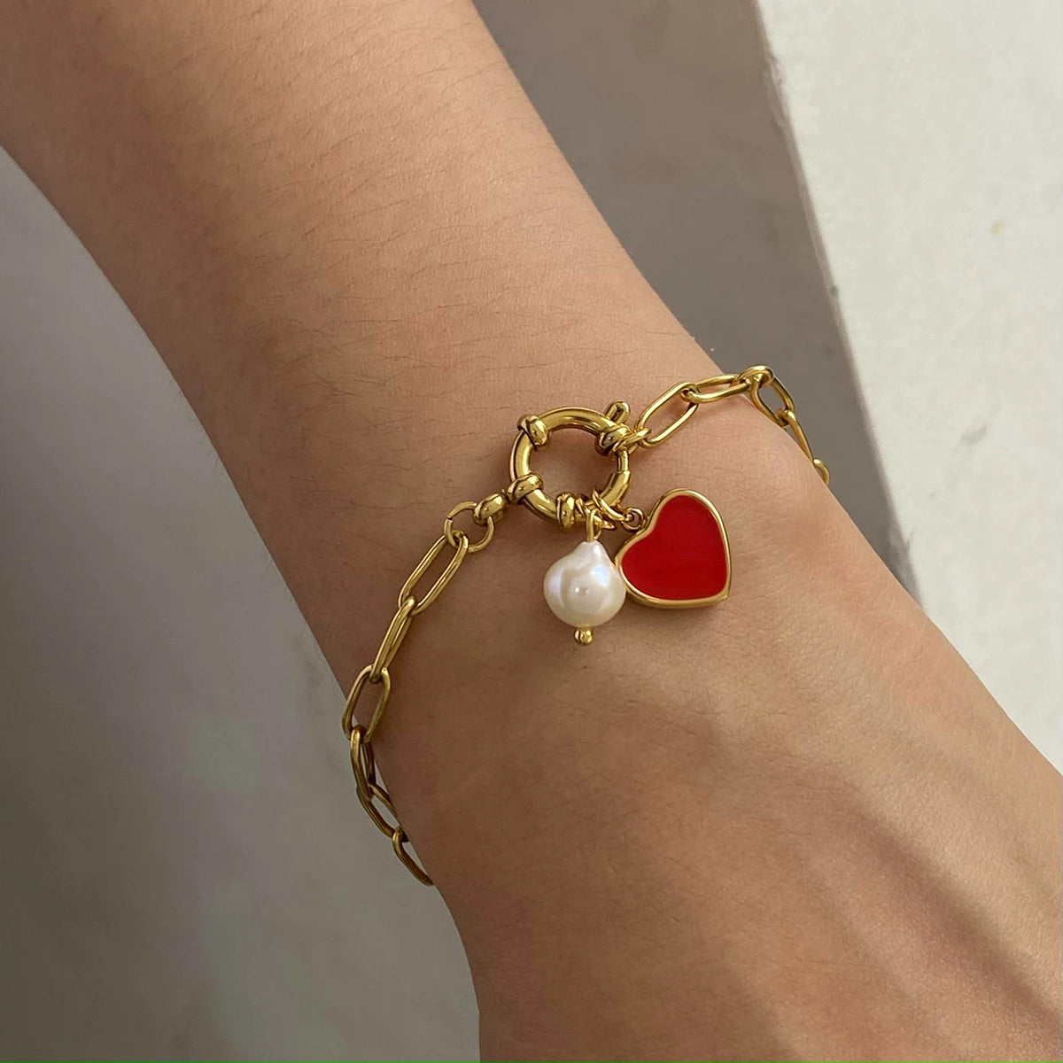 Love Pearl Bracelet Pendant