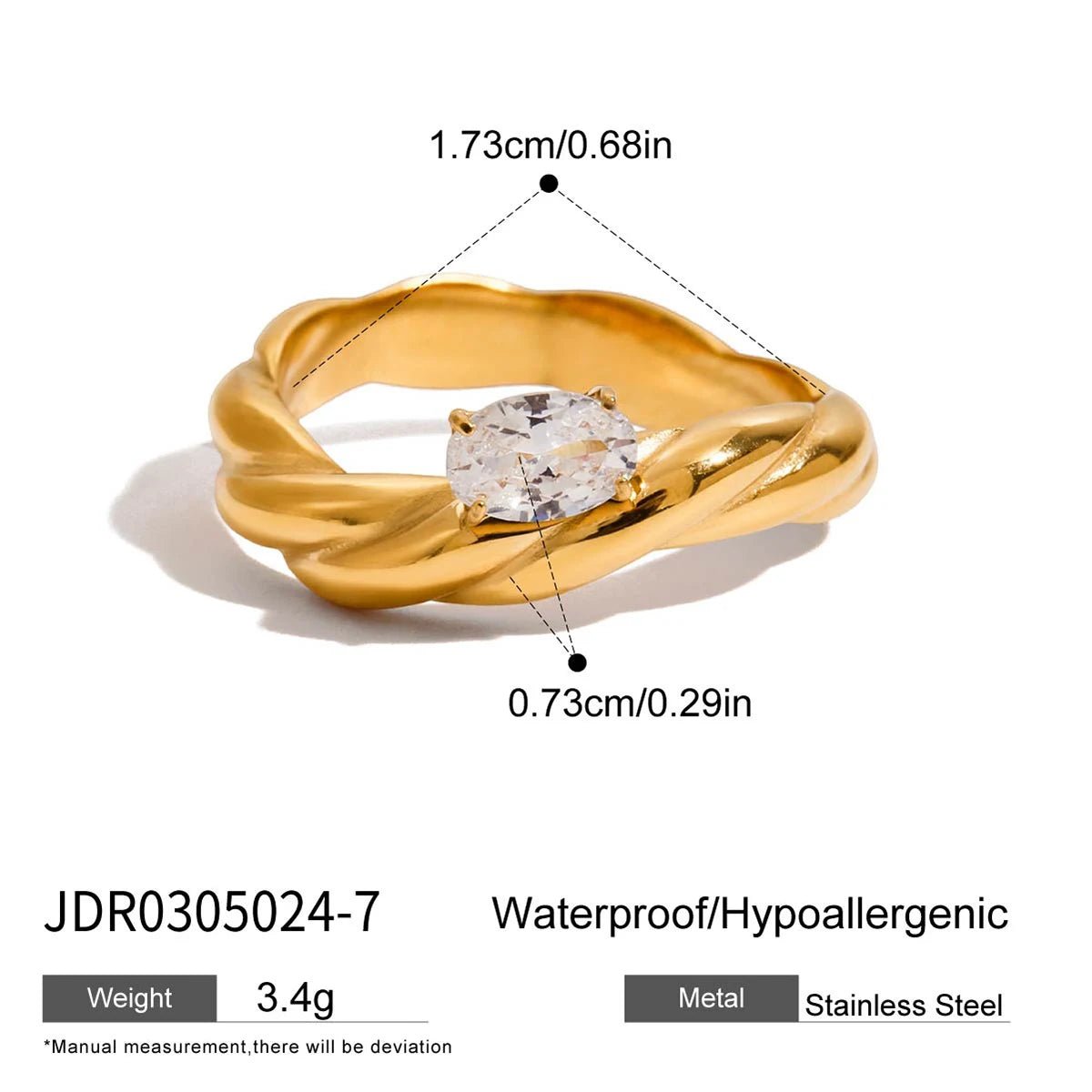 Kika Minimal Classic 18K Gold Color Plated Stainless Steel