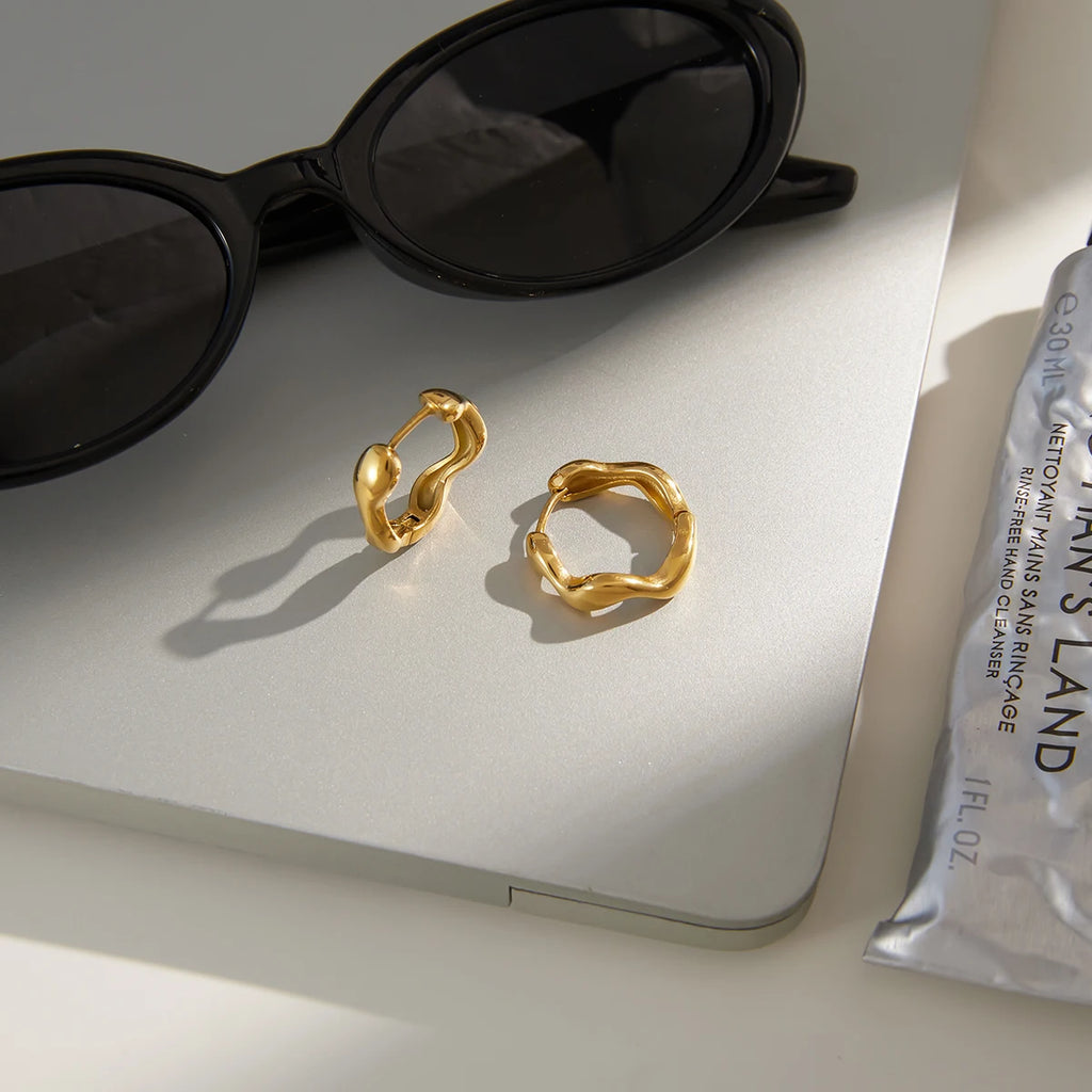 KIKA Classic PVD Plated  Hoop Earring  Stainless Steel 316L
