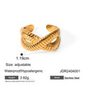 KIKA Caitlyn Minimalist Stacked Ring Stainless Steel 316L