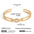 Kika Delicate Bling Hollow Bracelet With White Rhinestones Layered