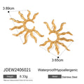 Flower Heart Earring For Women Delicate Stainless Steel Earrings