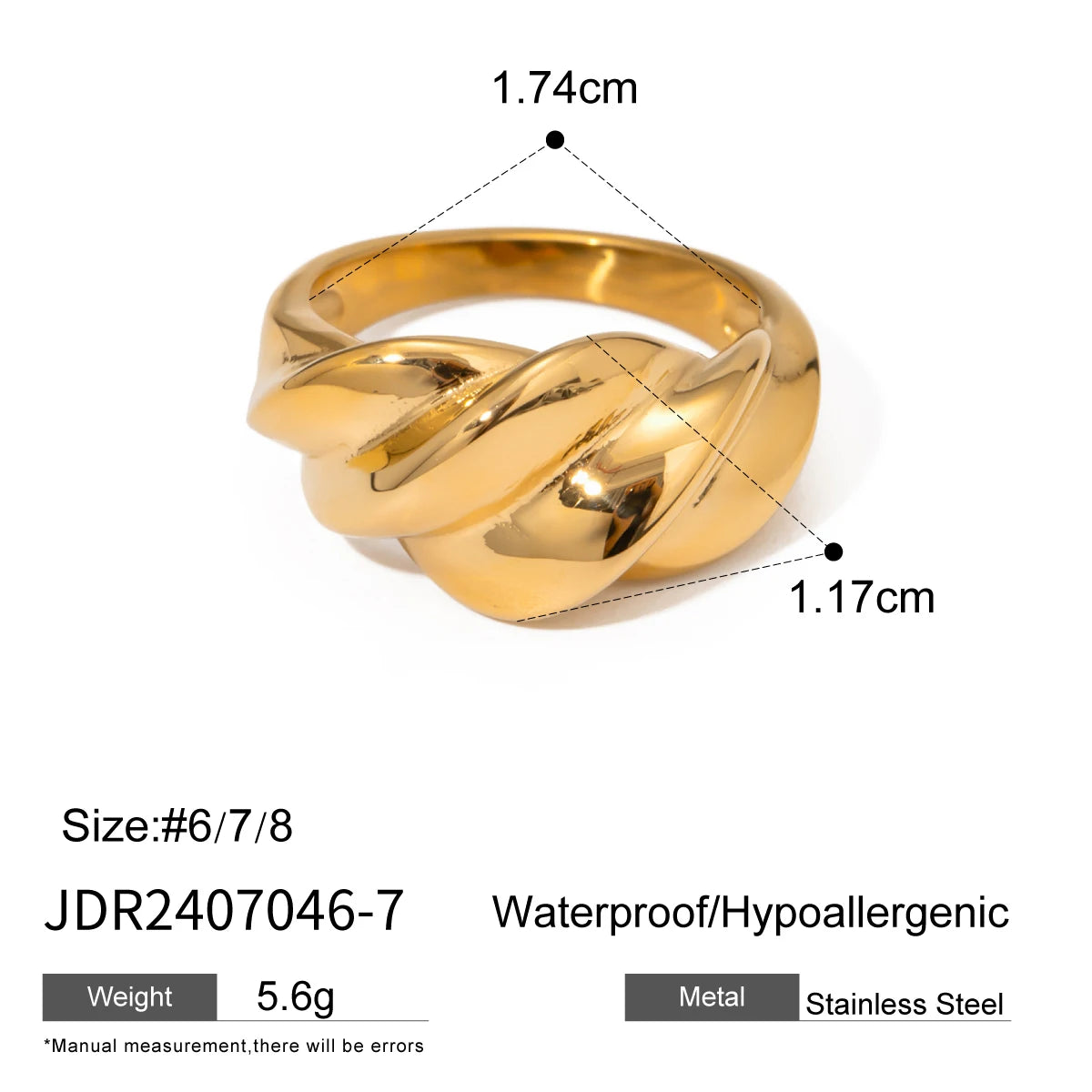 Minimalist Ring High Quality Waterproof Charm