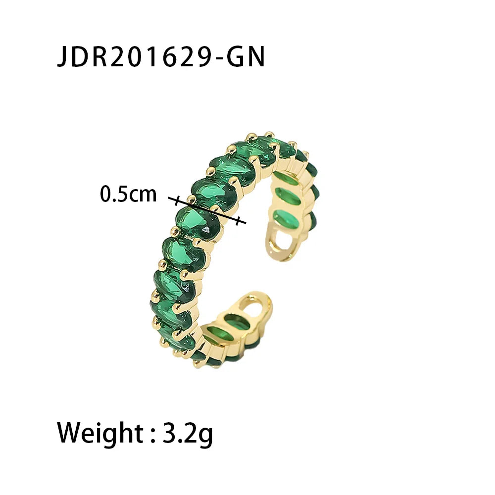 Y2k Blue Rhinestone Ring