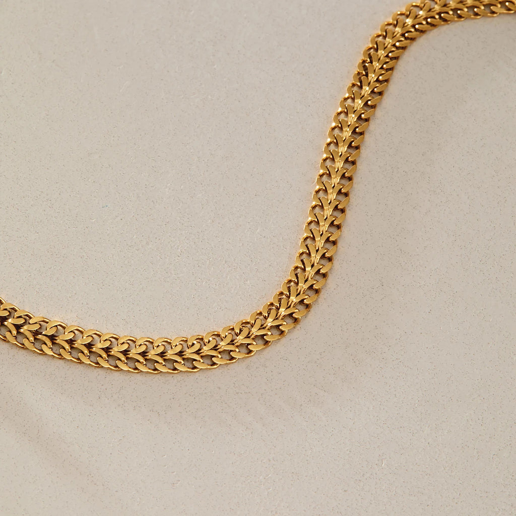 KIKA Classic Chain Bracelet For Women Minimalist 18K Gold PVD Plated Stainless Steel Bracelet Simple Fashion Jewelry Gift