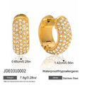 Kika U-shaped Earring With White Rhinestones Earrings