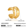 KIKA 1 PC Vintage Double Layer Non-piercing Ear Clip For Women 18K Gold Plated Stainless Steel Earring Fashion Jewelry Gift