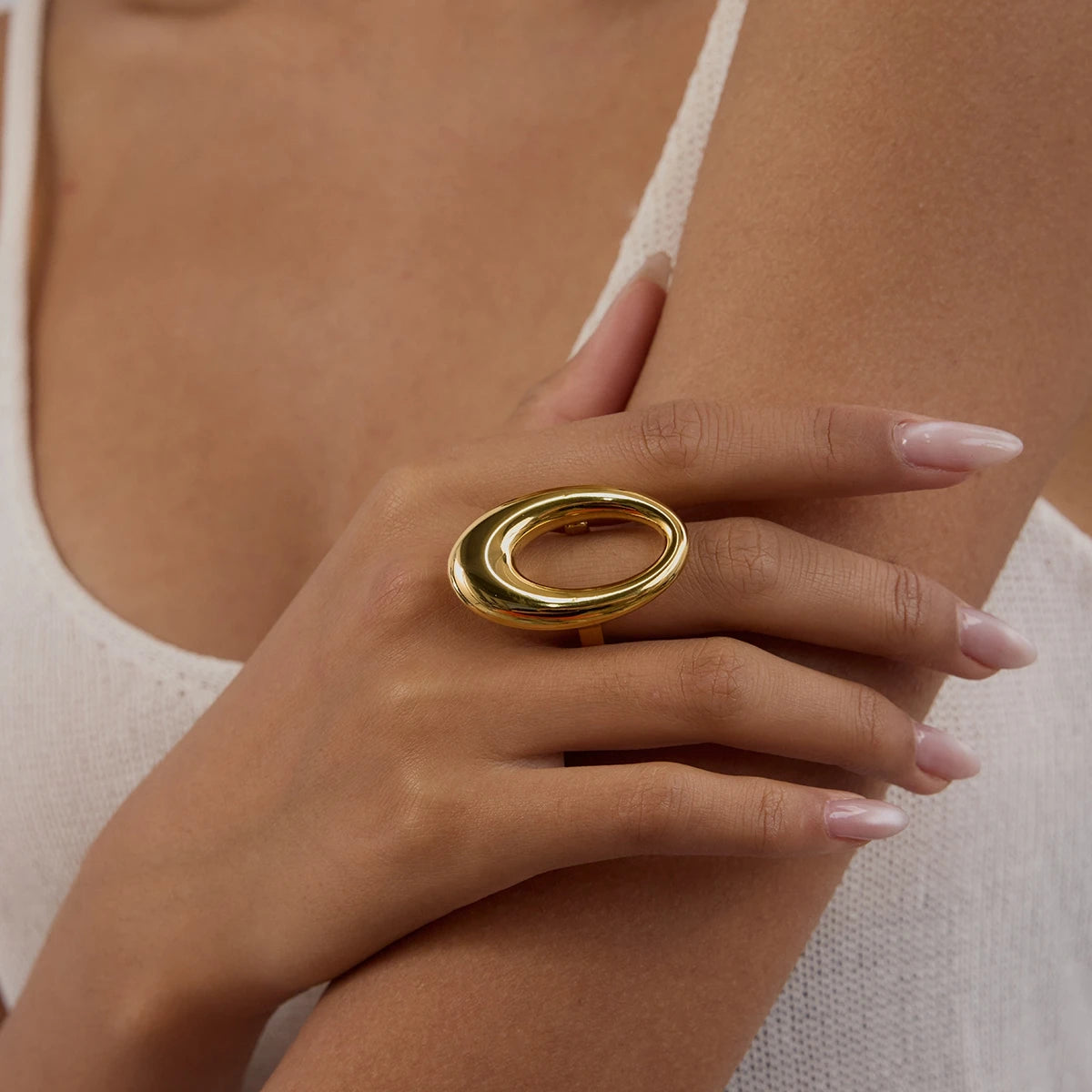 Smooth Hollow Elliptical Ring