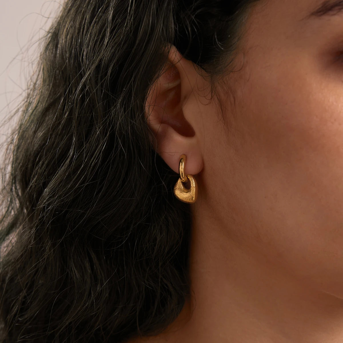 Kika Classic Geometric Drop Earrings 18K Gold PVD Plated Stainless Steel 316L