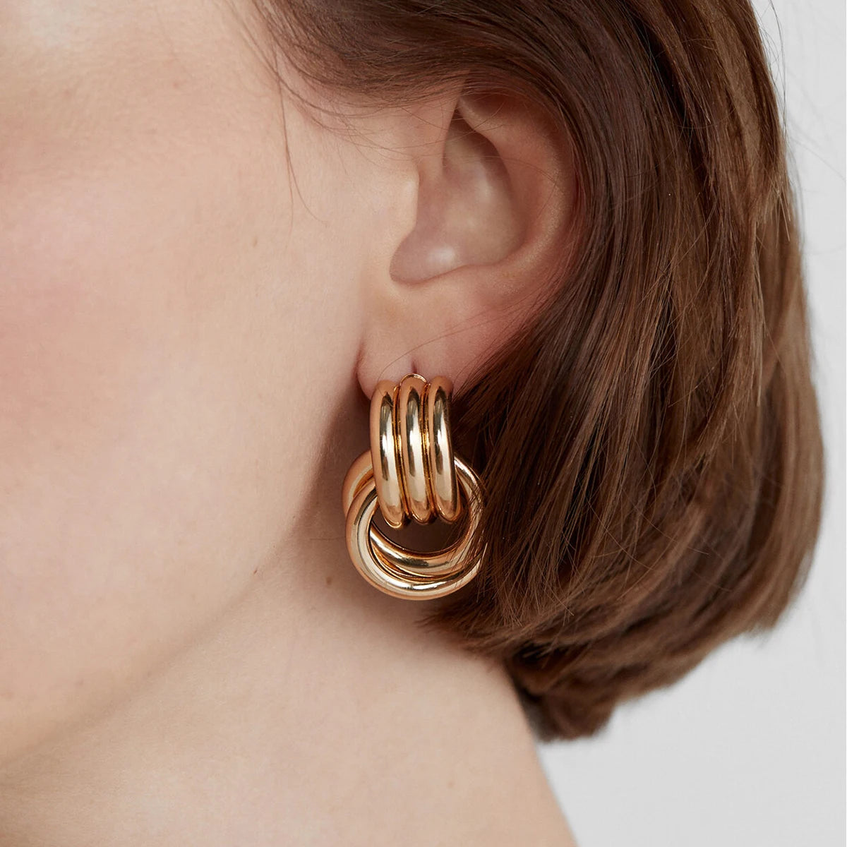 Geometric Door Handle Earrings