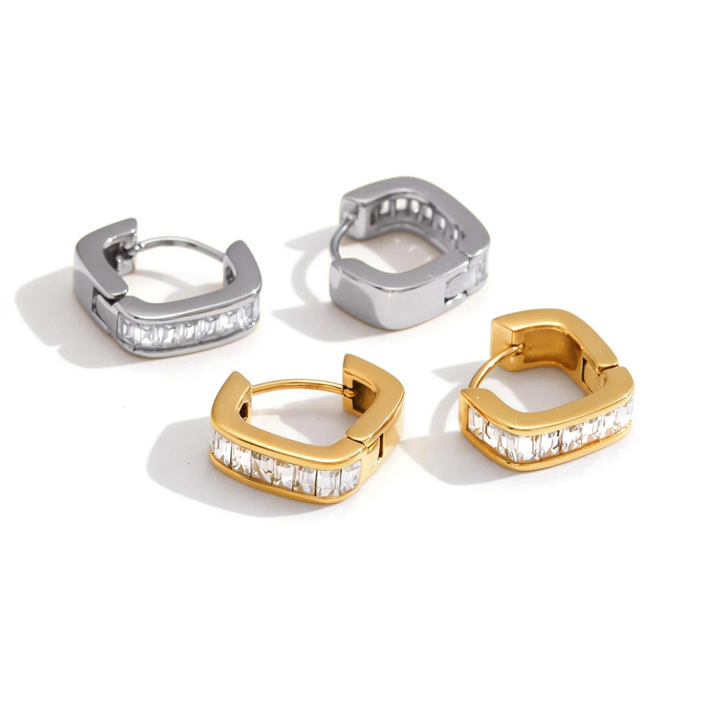 Classic Gold Steel Color Geometric Earring