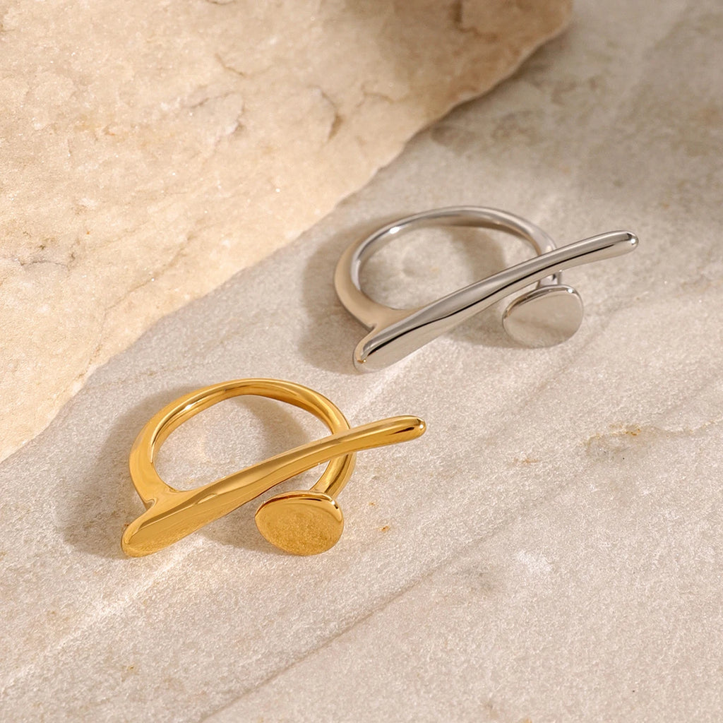 Fashion Geometric Irregular  Open Ring