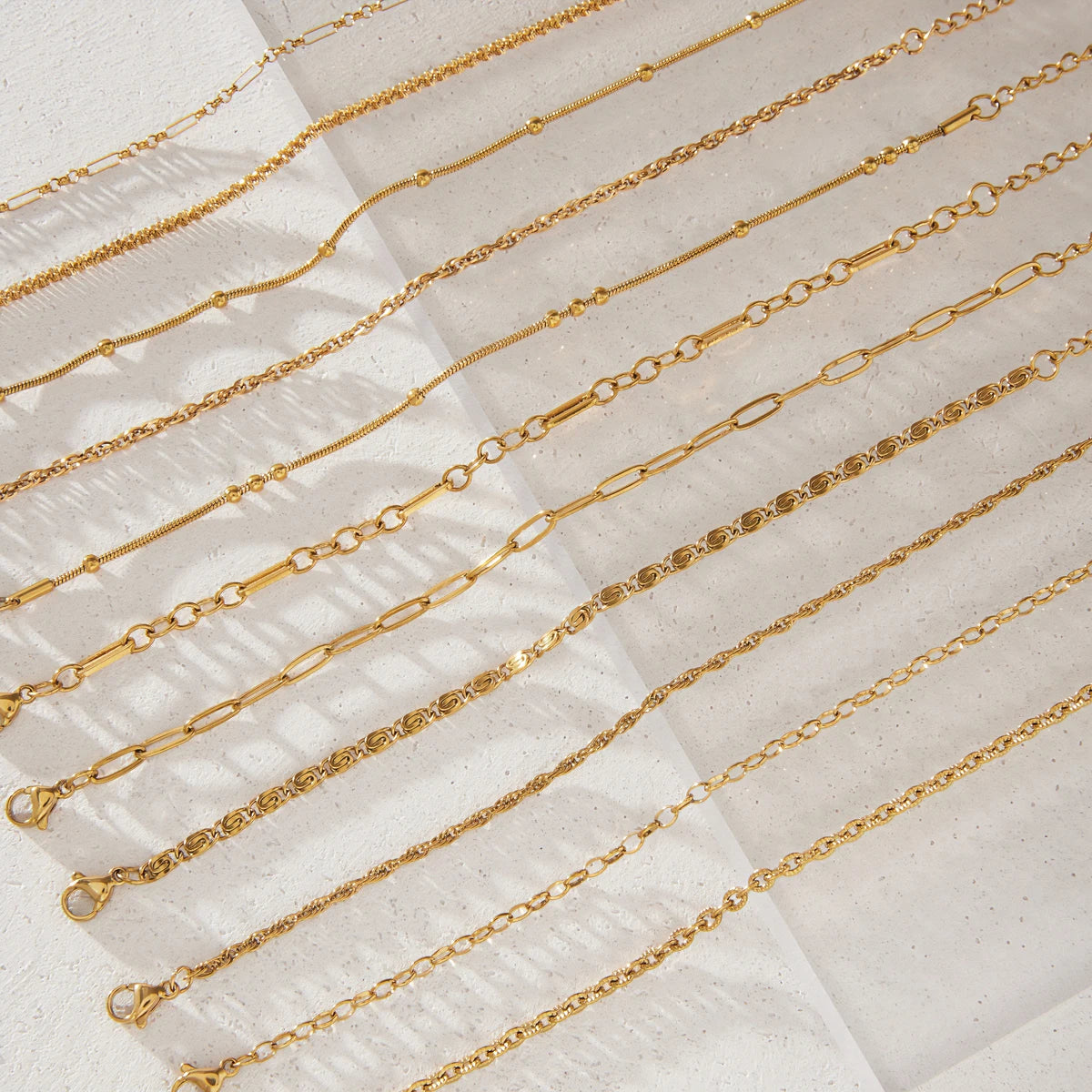 Kika Classic Chain Bracelet For Women Men Minimalist 18K Gold PVD Plated Stainless Steel 316L