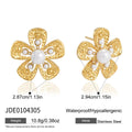 Kika Elegant Imitation Pearl Flower Earrings