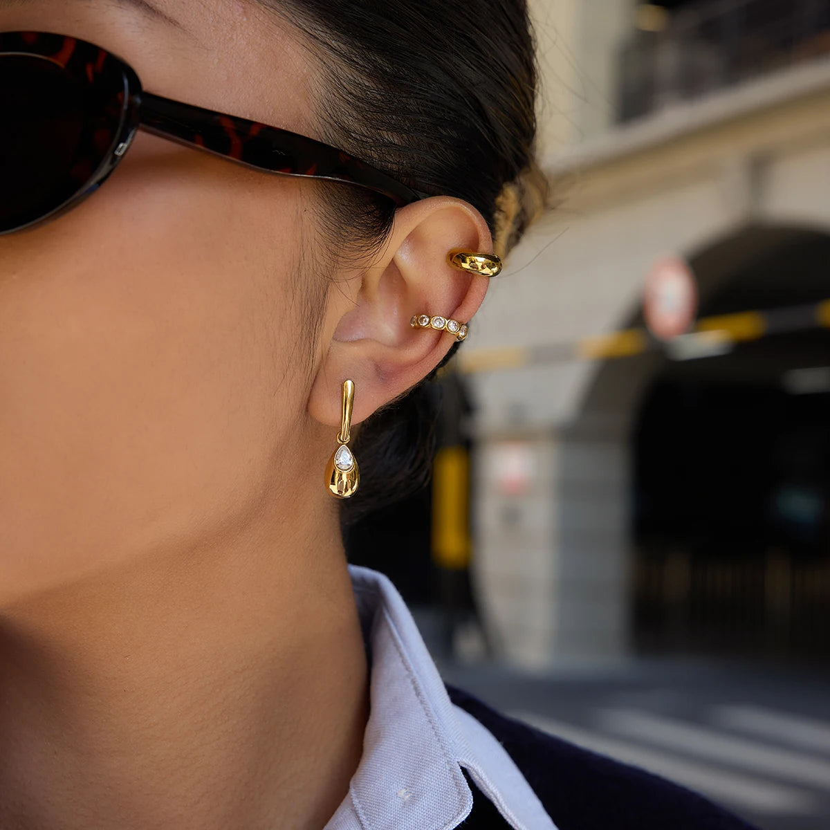 Kika Water Droplet Pendant Earring