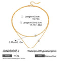 Kika Minimalist Figaro Chain Round Snake Bone Chain Double Layer