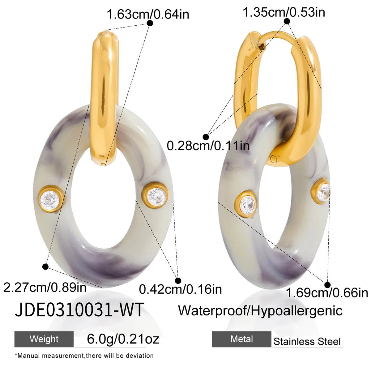 KIKA Vintage 18K Pvd Plated Stainless Steel 316L