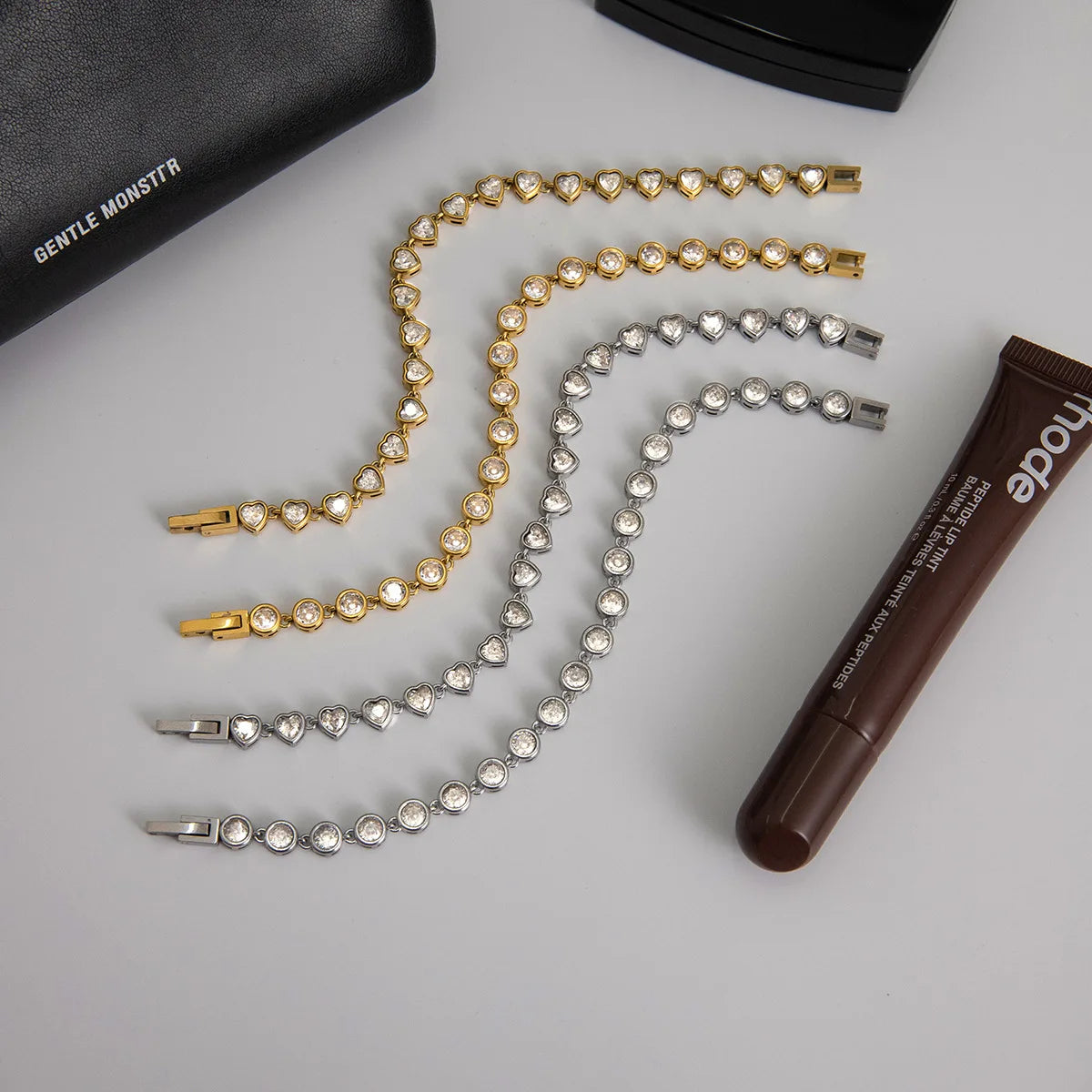 KIKA Delicate Geometric Zircon Bracelet  18K Gold PVD Plated Stainless Steel 316L