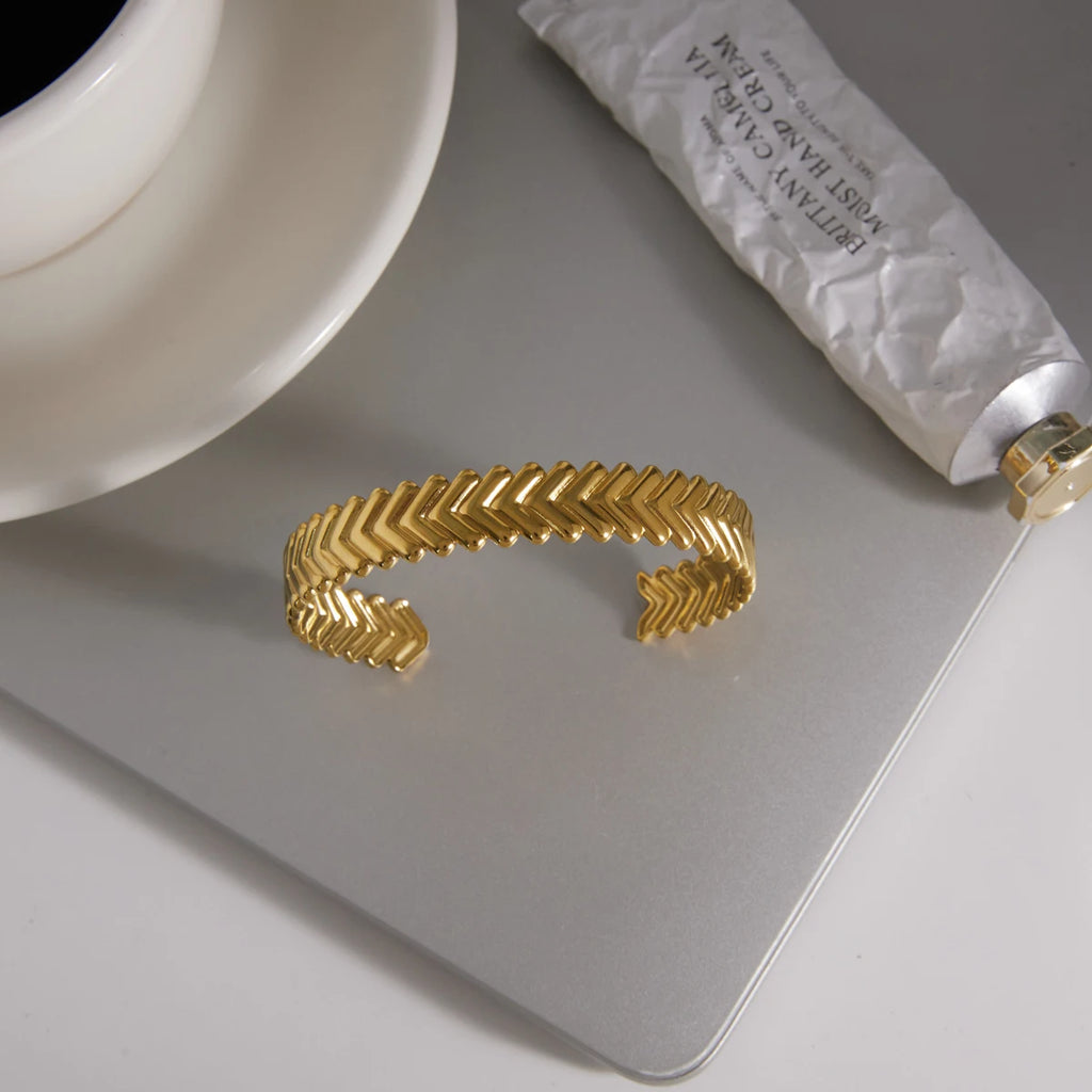 Kika Classic Geometric Cuff Bracelet