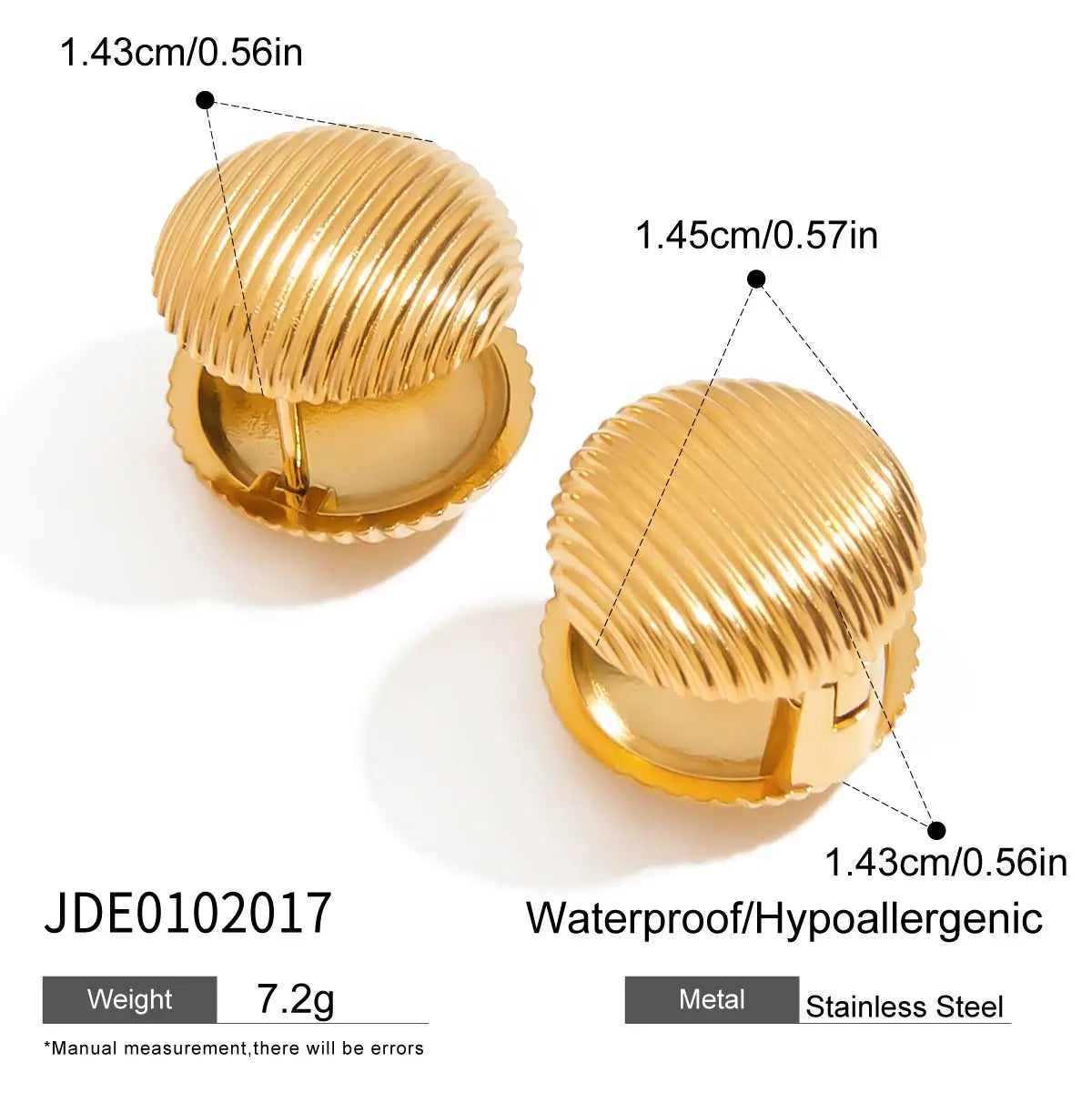 Round Earclip Zircon Earclip Stackable