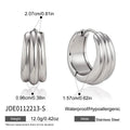 Kika Classic Multilayer Clip Earrings Stainless Steel 316L