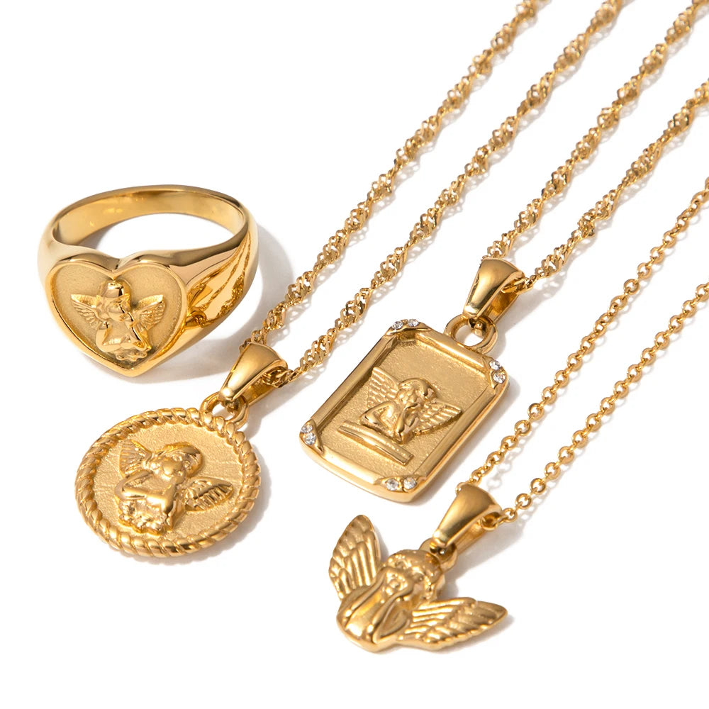 Angel Pendant Necklace