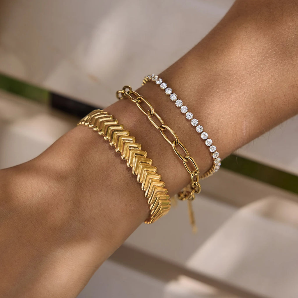 Kika Classic Geometric Cuff Bracelet