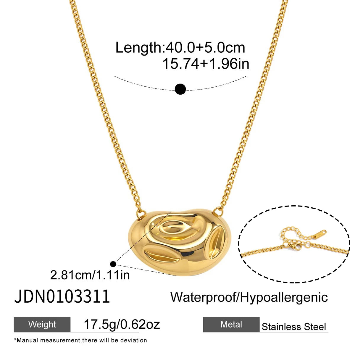 Kika Hammered Disc Pendant Necklace