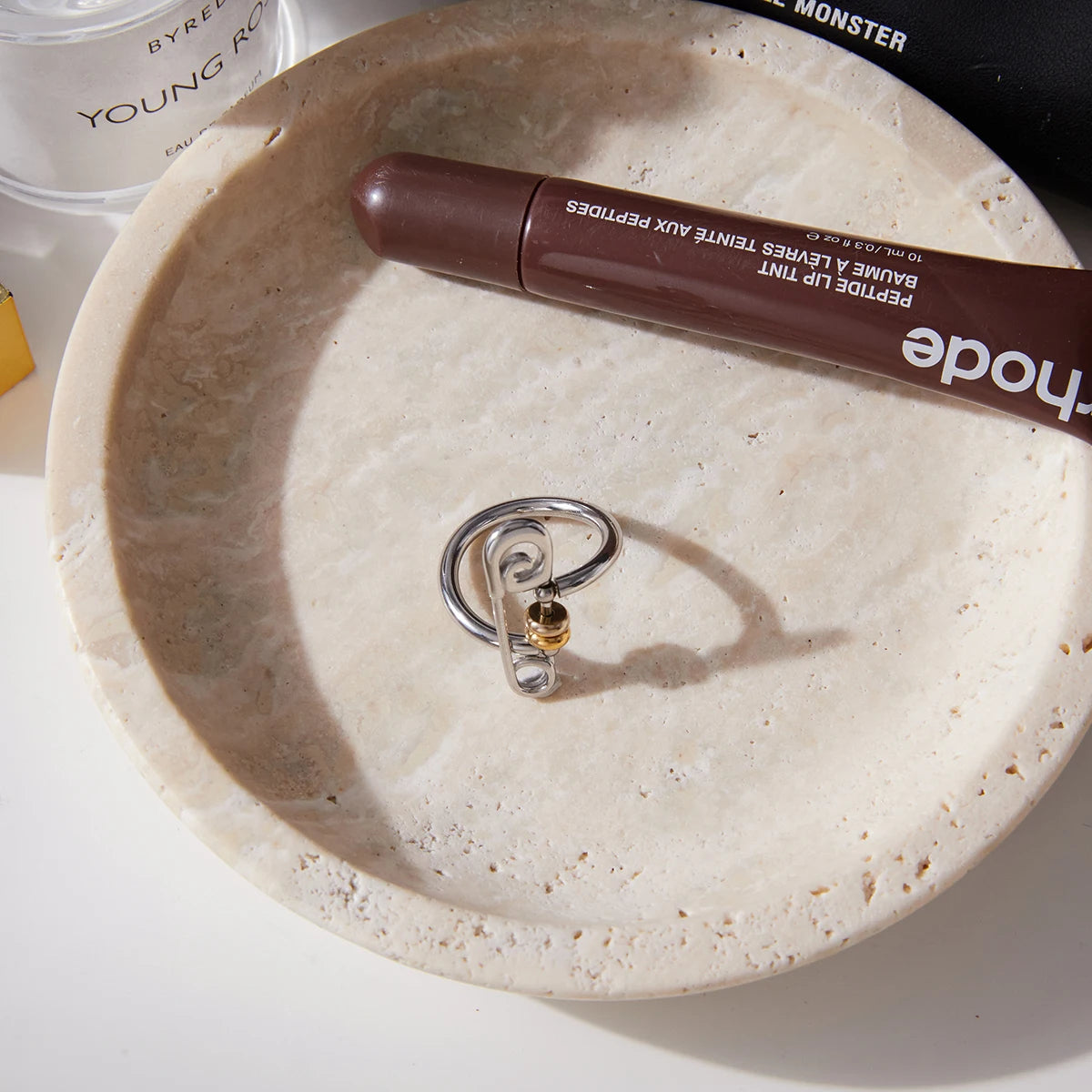 Kika Blocked Paperclip Ring