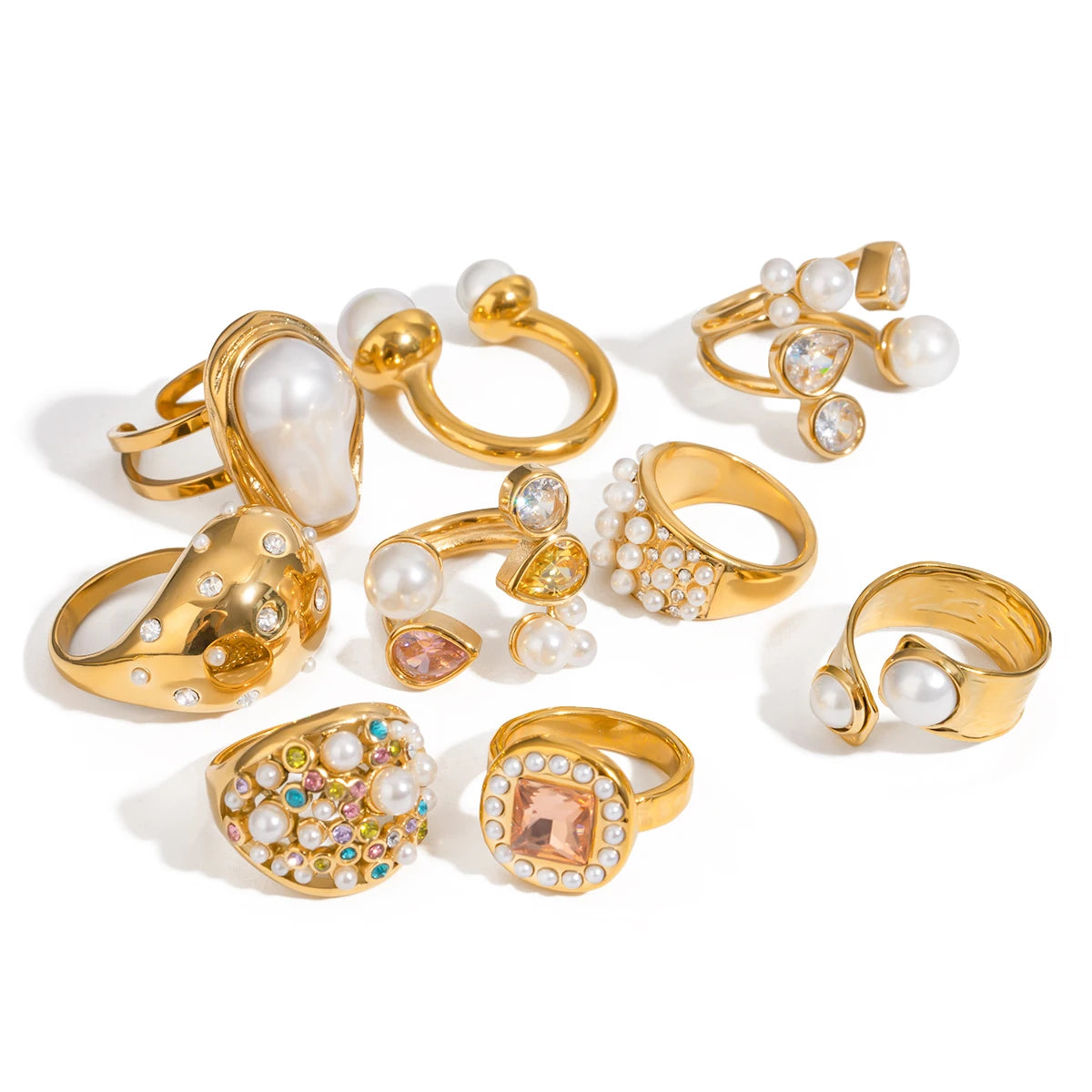 Kika Filled Heart Shaped Ring