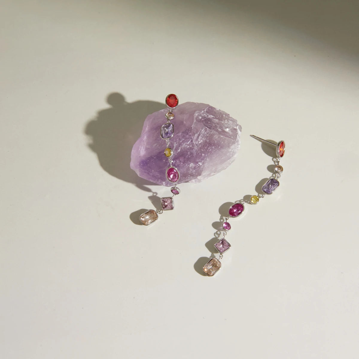 Kika Delicate 18K Steel Color Earrings