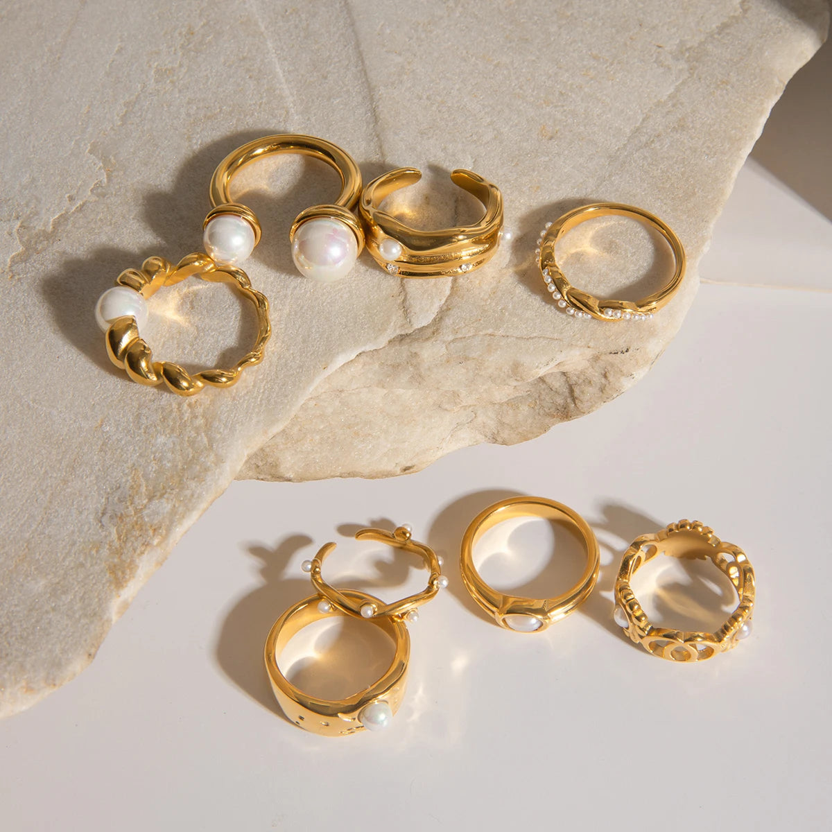 Kika Dainty Stacking Pearl Ring