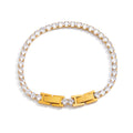 Classic White Round Zircon Tennis Ball Chain Bracelet