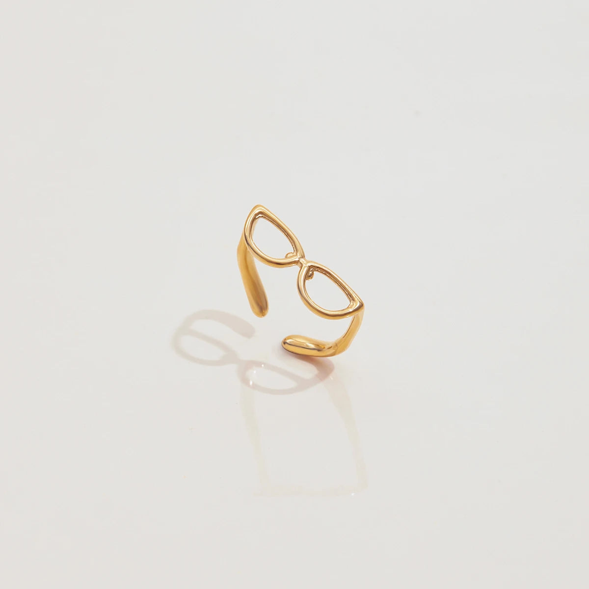 Kika Summer 18K Gold Color Plated Stainless Steel Sunglasses Rings