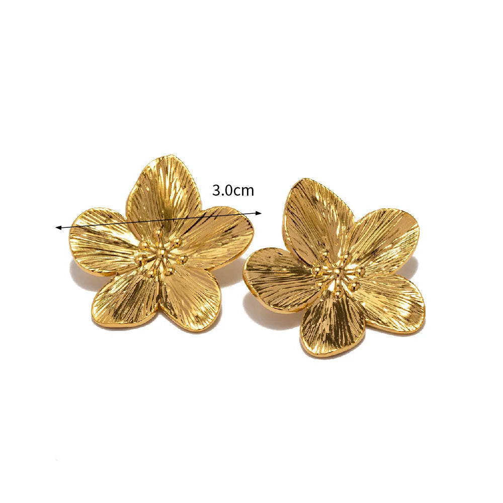 Hypoallergenic Stylish Vintage Flower Stud Earrings Premium