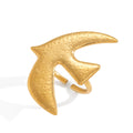 Flying Bird Hammer Pattern Peace Dove Ring
