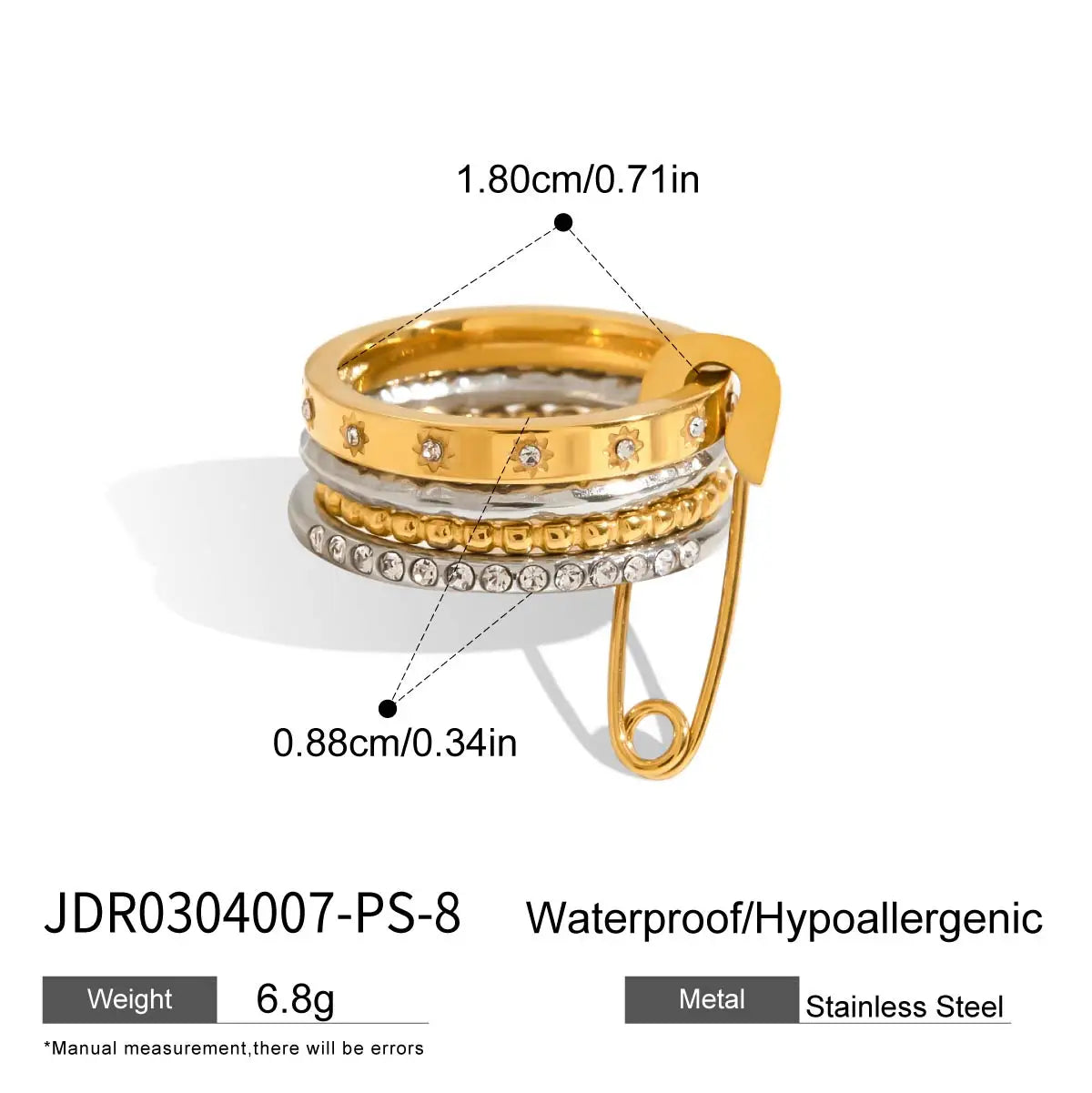 Kika Multilayer Zircon Ring