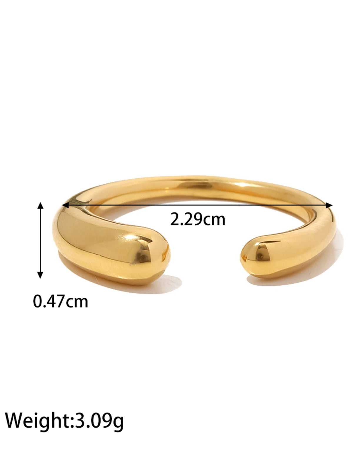 KIKA Fashion Imitation Pearl Stainless Steel 316L Gold Color Ring for Women Engagement Party Gift Temperament