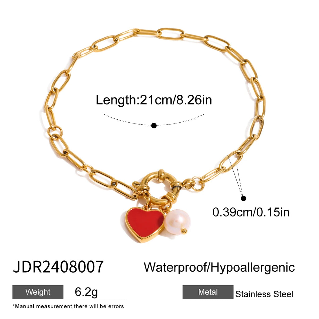 Love Pearl Bracelet Pendant