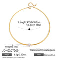 KIKA Classic Water Drop Zircon Chokers Necklace For Women Minimalist 18K Gold Plated Stainless Steel Necklace Fashion Jewelry