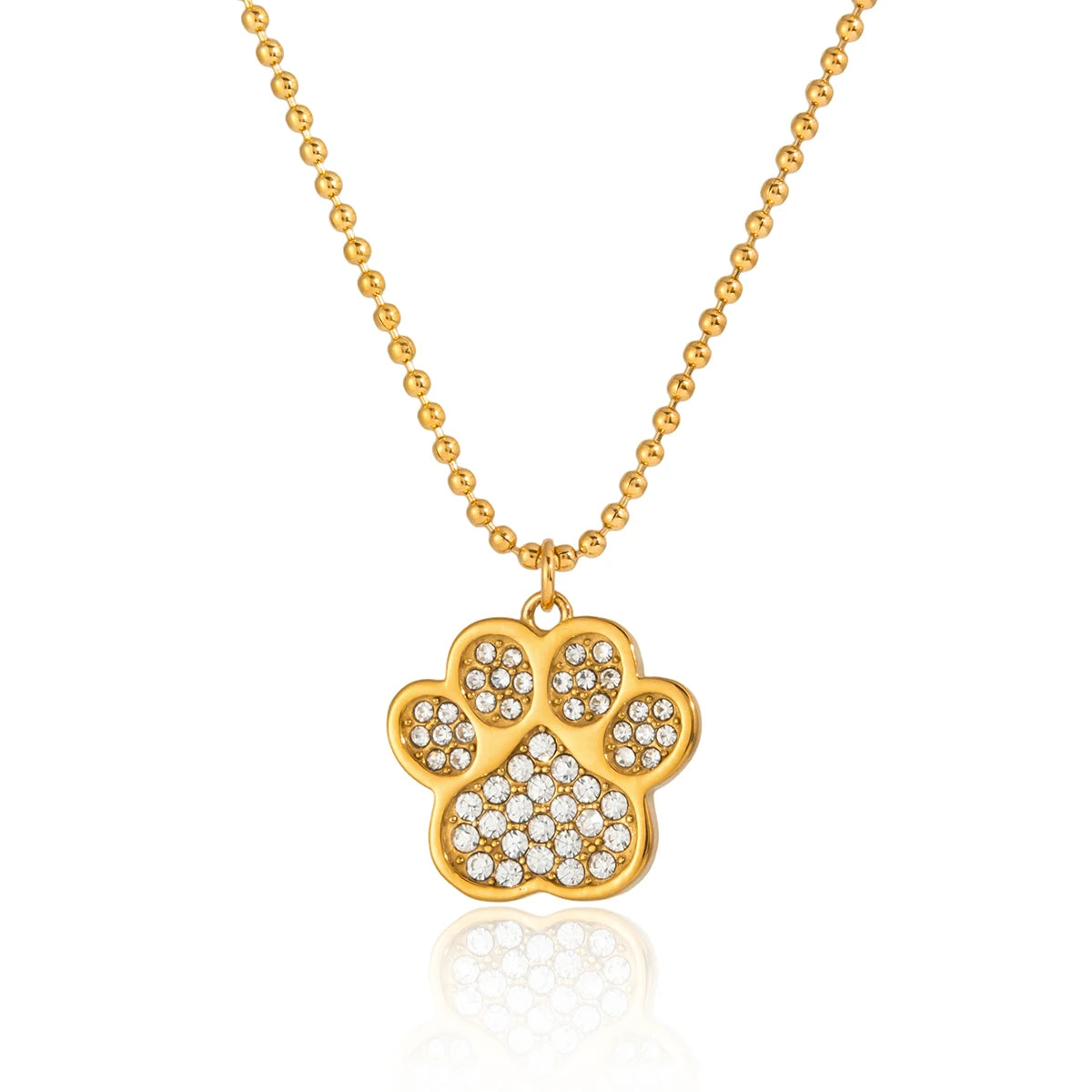 Cute Hug Dog Cat Pet Pendant Rhinestone Necklace
