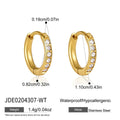 KIKA Delicate Zircon Earrings  PVD Plated Stainless Steel 316L