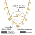 Kika Classic Moon Star Eye Pendant Necklace