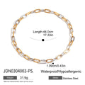 Kika Minimalist Two tone Chain Necklace