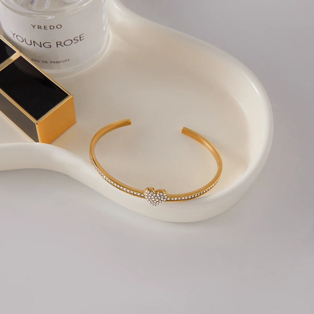Classic Rhinestone Opening Bracelet