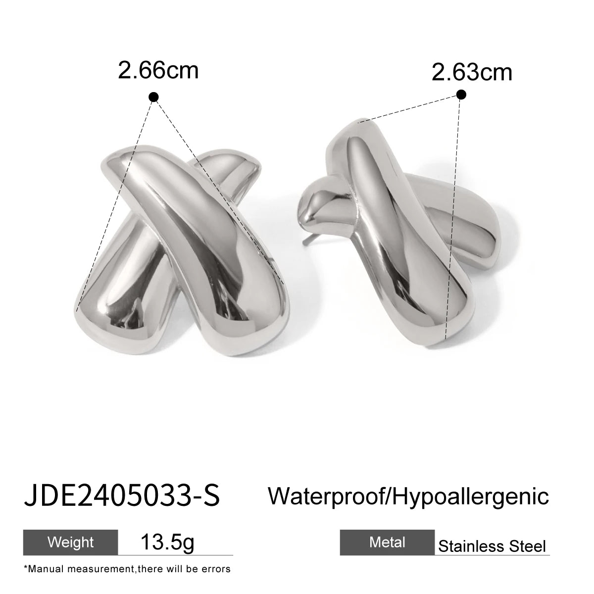 Striped Hollow Earrings Texture C
