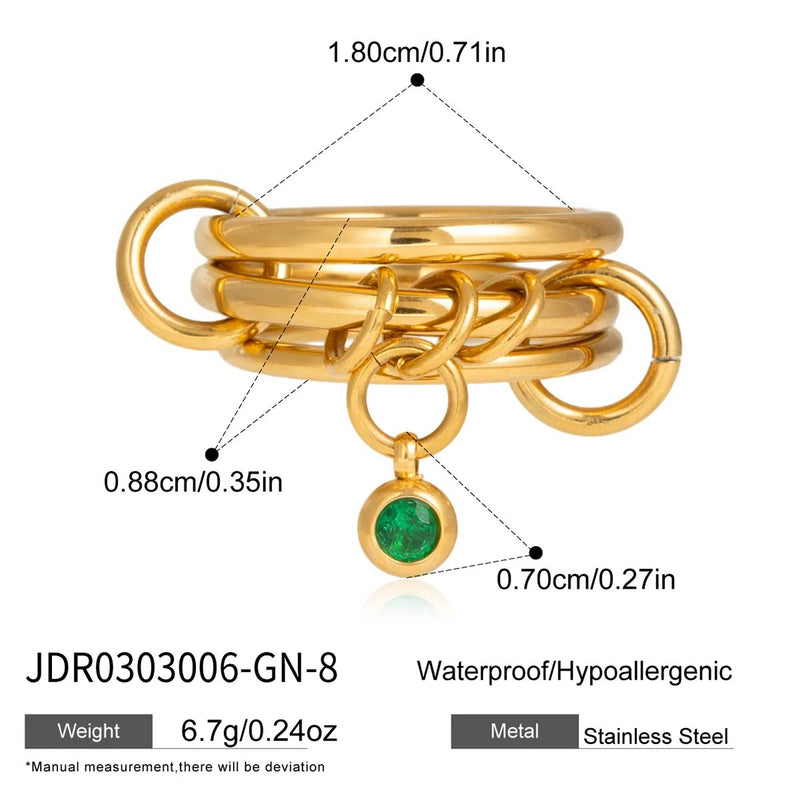Kika Delicate Divided Finger Rings